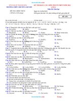 Đề Thi Thử TN 2022 Hóa Chuyên Lam Sơn Có Lời Giải Chi Tiết-Lần 2