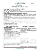 Giáo Án Toán Lớp 1 Sách Cánh Diều Tuần 26