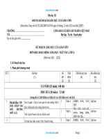 Kế Hoạch Giáo Dục Môn Văn 6 Chân Trời Sáng Tạo Theo CV 5512-Bộ 2