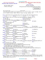 Đề Thi Thử TN 2022 Môn Hóa Chuyên Lam Sơn Có Đáp Án-Lần 1