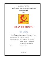 Đồ án nghiên cứu hệ thống phân loại sản phẩm lỗi mã barcode