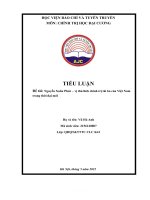 TIỂU LUẬN đề tài nguyễn xuân phúc – vị thủ lĩnh chính trị tài ba của việt nam trong thời đại mới 