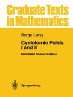 Serge lang   cyclotomic fields i and II (1990) 978 1 4612 0987 4 