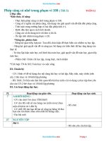 Giáo Án Toán 2 Tuần 12 Sách Chân Trời Sáng Tạo