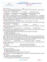 Đề Thi Giữa Học Kì 2 GDCD 12 Năm 2022 Có Đáp Án (Đề 3)