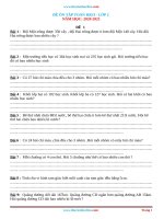 Bộ Đề Ôn Tập Toán 2 Học Kỳ 2 (35 Đề)