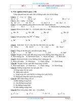 Bộ Đề Kiểm Tra Giữa Học Kỳ 1 Toán 8 Năm 2020-2021 Có Đáp Án