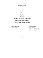 BÁO cáo bài tập lớn xây DỰNG ỨNG DỤNG XEM PHIM TRỰC TUYẾN 