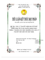 CÁC lý THUYẾT HIỆN đại về PHÁT TRIỂN KINH tế ở các nước ĐANG PHÁT TRIỂN  ý NGHĨA của VIỆC NGHIÊN cứu các lý THUYẾT này đối với VIỆT NAM  