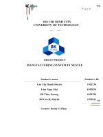 GROUP PROJECT MANUFACTURING SYSTEM IN NESTLE 