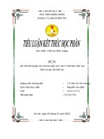 Vấn đề thất nghiệp của một bộ phận sinh viên ở việt nam hiện nay nhìn từ góc độ triết học 