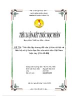 T độc ính lập tương đối của ý thức xã hội và liên hệ v ý thức đạo đức của sinh viên việt nam hiện nay ới (ch đề ủ 09) 