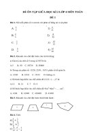 Đề ôn tập giữa học kì 2 môn toán lớp 4   đề 1 vndoc com 