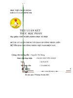 ĐỀ tài lý LUẬN CHUNG về GIAI cấp CÔNG NHÂN  LIÊN hệ với GIAI cấp CÔNG NHÂN VIỆT NAM HIỆN NAY  