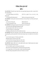 Câu hỏi ôn thi đánh giá năng lực môn lịch sử