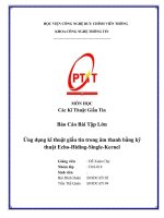 Báo Cáo Bài Tập Lớn  Ứng dụng kĩ thuật giấu tin trong âm thanh bằng kỹ  thuật EchoHidingSingleKernel