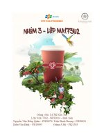 Phân tích hoạt động kinh doanh của Cà phê Trung Nguyên