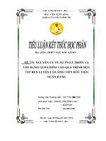 QUAN điểm PHÁT TRIỂN và vận DỤNG QUAN điểm PHÁT TRIỂN SINH VIÊN học VIỆN NGÂN HÀNG HIỆN NA của y 