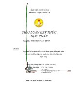 ĐỀ tài nguyên lý về sự phát triển và vận dụng quan điểm phát triển vào quá trình học tập, rèn luyện của sinh viên học viện ngân hàng 