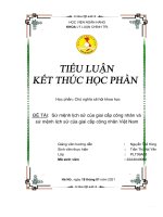 ĐỀ tài sứ mệnh lịch sử của giai cấp công nhân và sứ mệnh lịch sử của giai cấp công nhân việt nam 