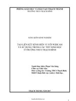 SKKN Tạo liên kết kính hiển vi với webcam và sử dụng trong các tiết sinh học ở trường THCS Thạch Bìn...