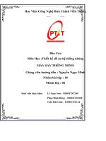 Báo cáo đồ án hệ thống nhúng: Máy sấy thông minh