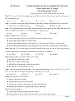 Đề số 14 - Đề thi thử THPT quốc gia môn vật lý 2021 có đáp án và hướng dẫn giải chi tiết.
