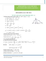 Hình không gian thể tích từ cơ bản đến nâng cao