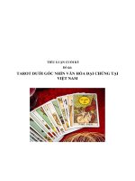TAROT DƯỚI GÓC NHÌN VĂN HÓA ĐẠI CHÚNG TẠI VIỆT NAM