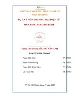 DỰ án 1 môn THƯƠNG mại điện tử DYNAMIC YOUTH STORE 