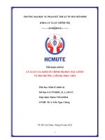 Tiểu luận cuối kỳ lý LUẬN của KINH tế CHÍNH TRỊ học mác LÊNIN về THỊ TRƯỜNG  LIÊN hệ THỰC TIỄN