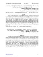 Đánh giá mức độ tổn thương do biến đổi khí hậu của đô thị thành phố Đông Hà, tỉnh Quảng trị