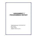 ASSIGNMENT 2 PROGRAMMING REPORT unit 1 programming 