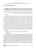 Nghiên cứu đánh giá ngập lụt và khả năng chuyển nước từ sông Ba sang sông Bàn Thạch