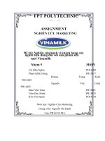 TỔNG QUAN về DOANH NGHIỆP xác ĐỊNH vấn đề và mục TIÊU NGHIÊN cứu  vinamilk là tên viết tắt của công tin sữa công ty cổ phần sữa việt nam 