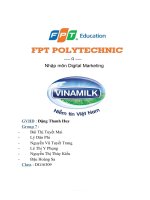 Nghiên cúu về doanh nghiệpnhãn hàng lựa chọn  1  tóm tắt thông tin về tổ chức doanh nghiệp vinamilk 