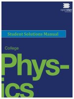 OpenStax physics student solution manual 