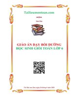 Giáo án dạy thêm toán lớp 6