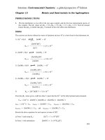 Solution manual of environmental chemistry a global perspective 4th  ch13 