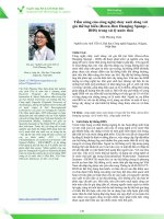 Tiềm năng của công nghệ chảy xuôi dòng với giá thể bọt biển (Down-flow Hanging Sponge - DHS) trong xử lý nước thải