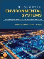 Chemistry of environmental systems 