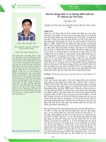 Dự báo lượng thải và xu hướng phát sinh của TV thải bỏ tại Việt Nam