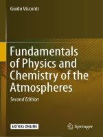 Fundamentals of physics and chemistry of the atmospheres by guido visconti (auth ) 