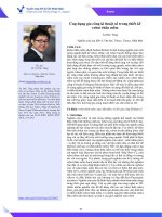 Ứng dụng gia công kĩ thuật số trong thiết kế robot thân mềm