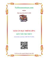 Giáo án dạy thêm toán 6 kết nối tri thức