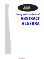 Theory and problems of abstract algebra 