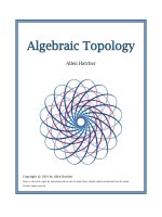 Algebraic topology hatcher by allen hatcher 