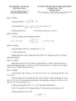 Đáp án đề thi tuyển sinh lớp 10 môn Toán tỉnh Tiền Giang năm 2021-2022