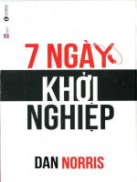 Khởi nghiệp với 7 ngày: Phần 1