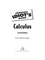 The complete idiots guide to calculus, second edition 